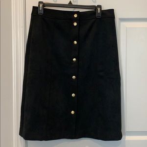 Just purchased the loft size 8 black velvet skirt